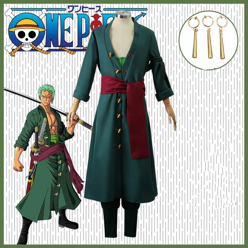 Amazoncom Cosplay Life One Piece Roronoa Zoro Cosplay Costume  Pirate  Hunter Japanese Anime and Manga Outfit Halloween Costumes M  Clothing  Shoes  Jewelry