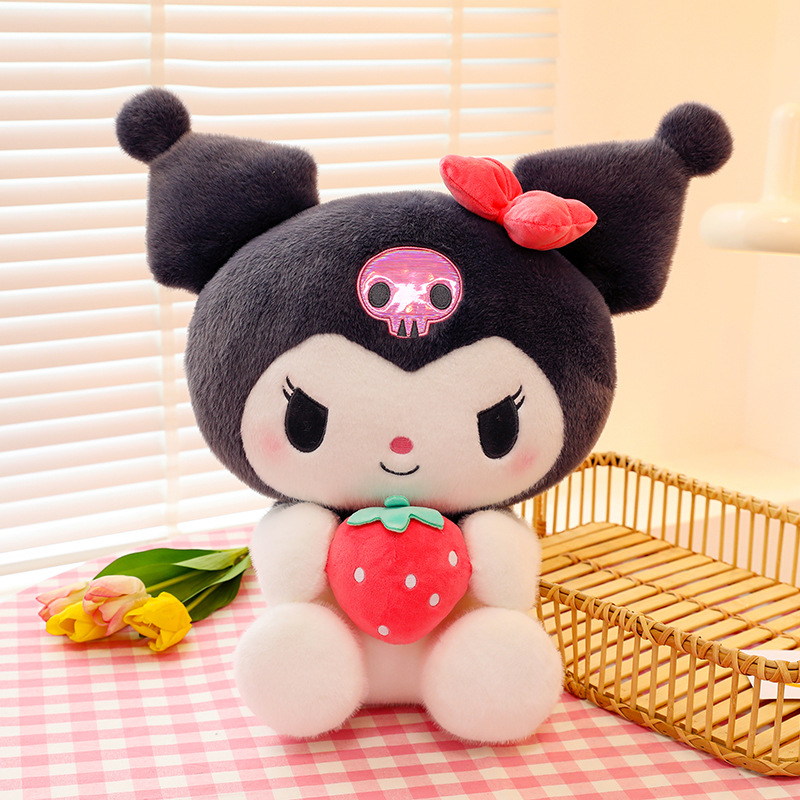 Strawberry Pillow, Cute Strawberry Frog Plush Pillow Toy Stuffed Animal