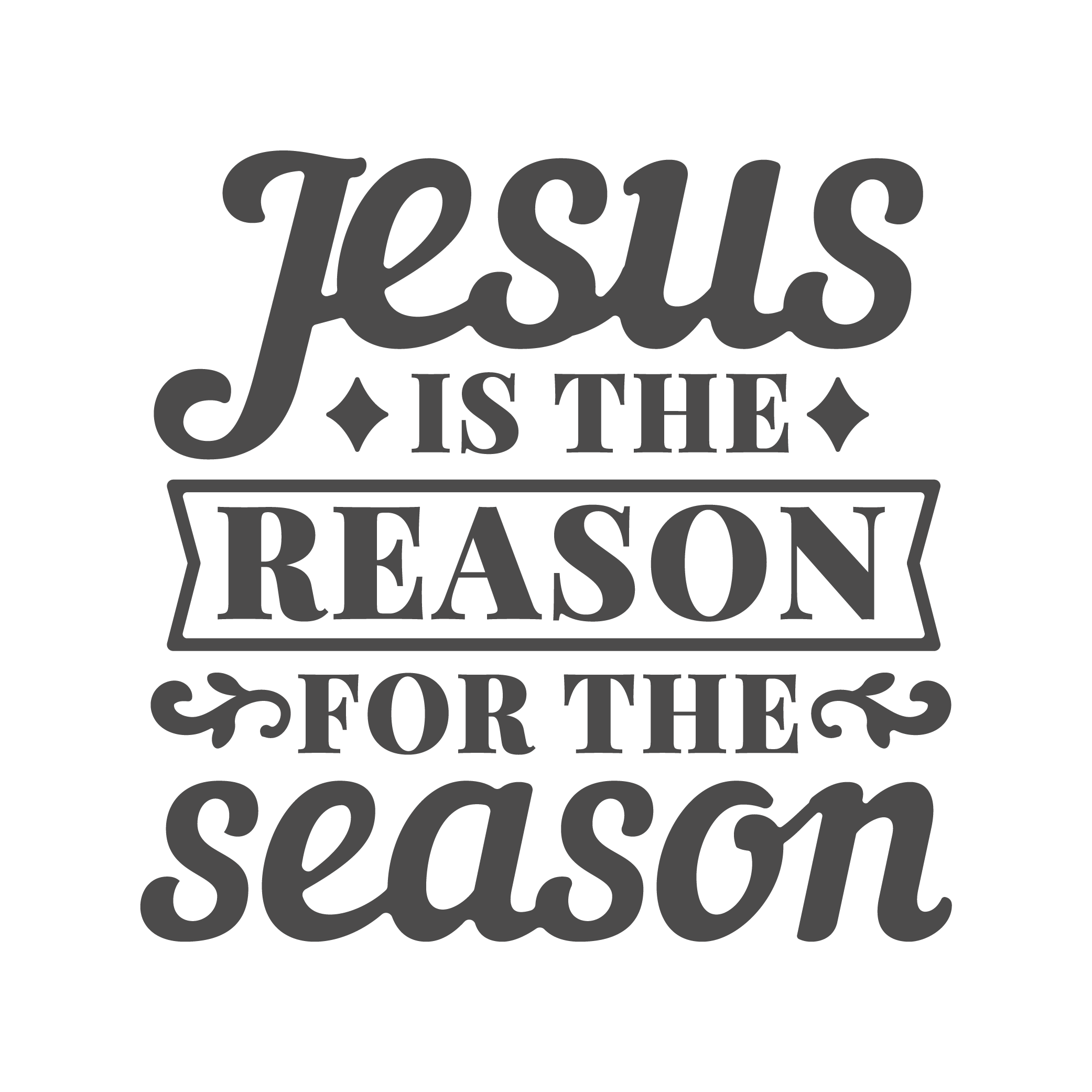 Christian Svg Free, Free Jesus Is The Reason For The Season SVG Cut ...