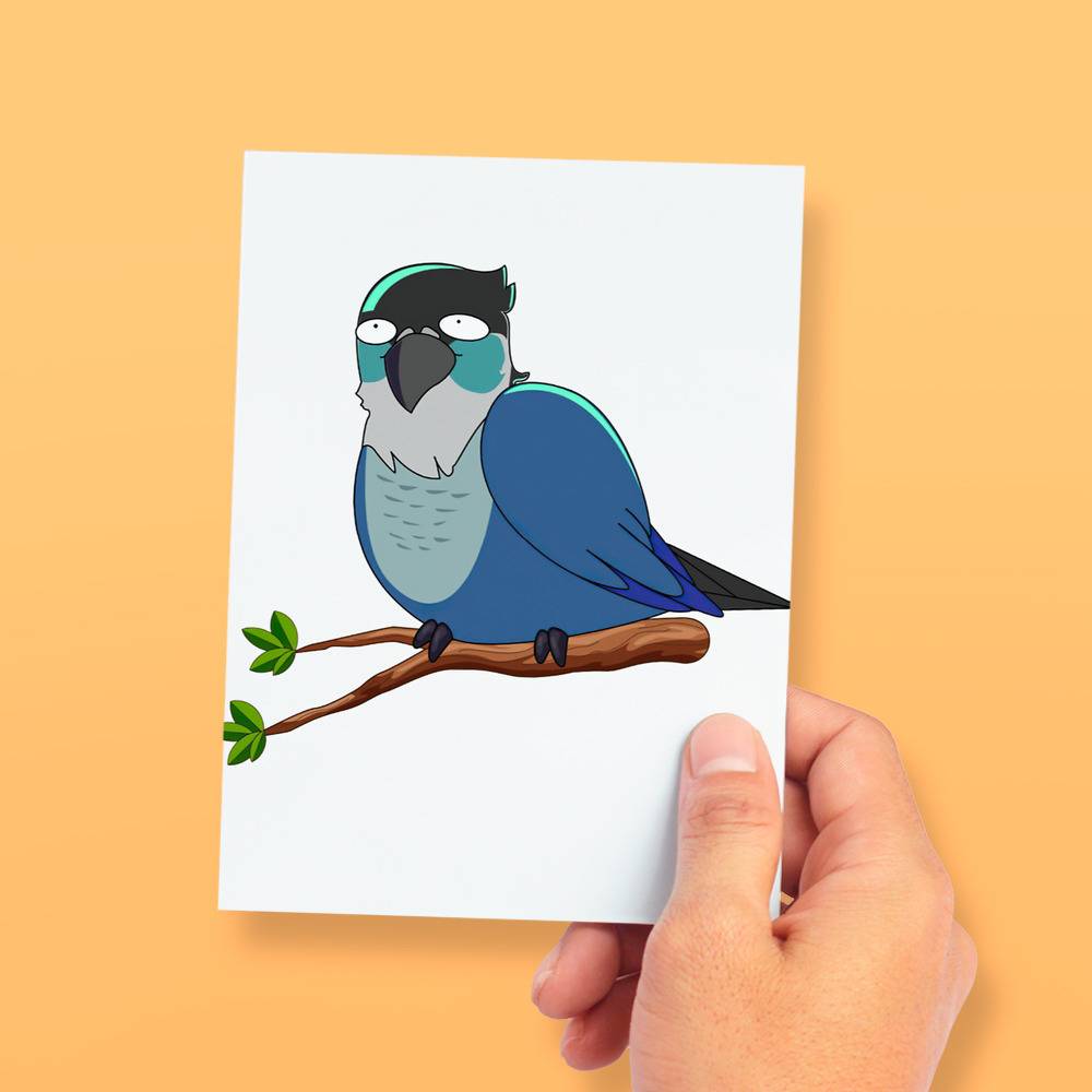 Jaiden Animations Parrot Watching You Greeting Card Classic Celebrity ...