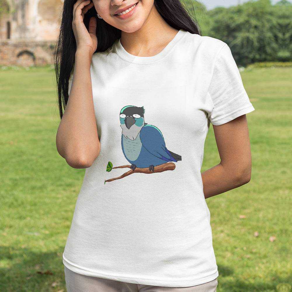 Jaiden animations funny eyes cute flying bird, parrot watching you funny   Kids T-Shirt for Sale by SGS