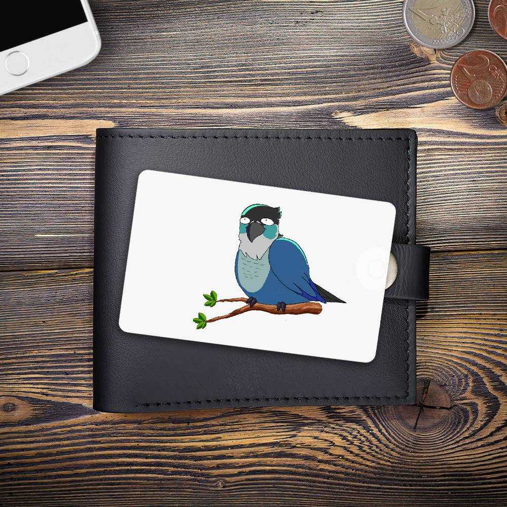 Jaiden animations green cute bird on a leaf, parrot watching you funny   Greeting Card for Sale by SGS