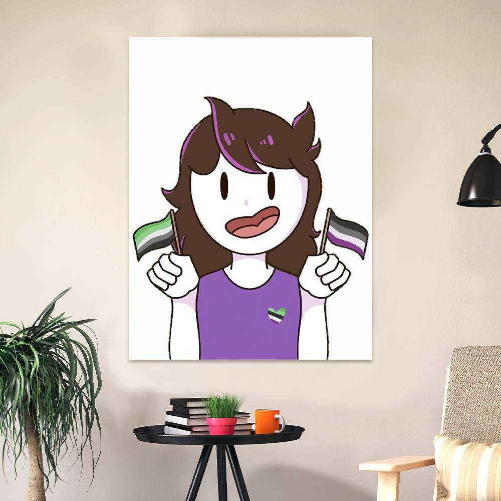 Jaiden Animations Merch Poster Art Wall Poster Sticky Poster Gift