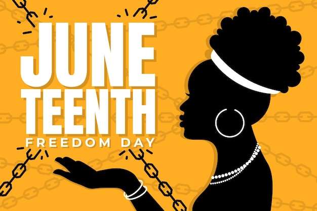 Juneteenth Svg Free, Free Vector Organic Flat Juneteenth Illustration#1
