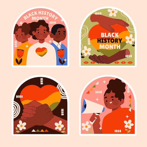 Juneteenth Svg Free, Naive Black History Month Stickers Collection#1
