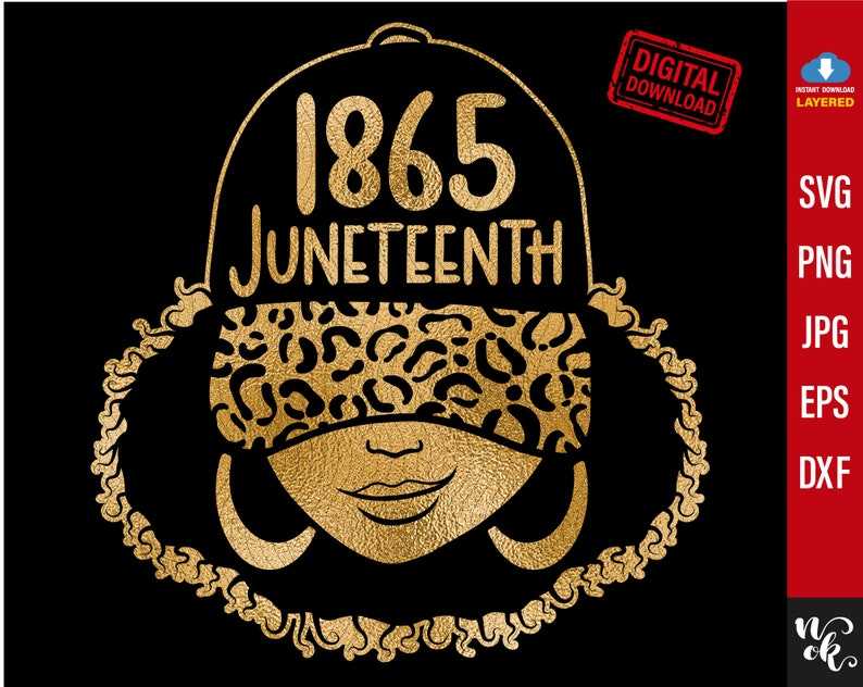 Juneteenth 1865 Svg, 1865 Juneteenth svg - Celebrate Black History svg - Black Girl Magic svg - Afro Woman png#1