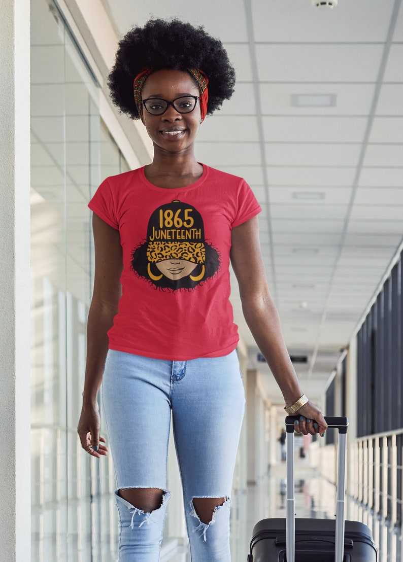 Juneteenth 1865 Svg, 1865 Juneteenth svg - Celebrate Black History svg - Black Girl Magic svg - Afro Woman png#3