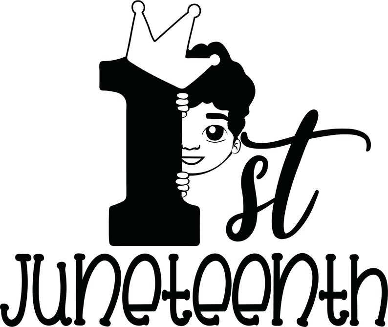 Juneteenth Svg, Cute Black African American Kids Svg - Peek a Boo Svg Bundle - 1st Juneteenth#4