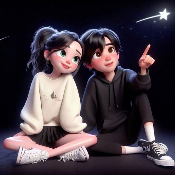 cute dp for instagram cartoon couples