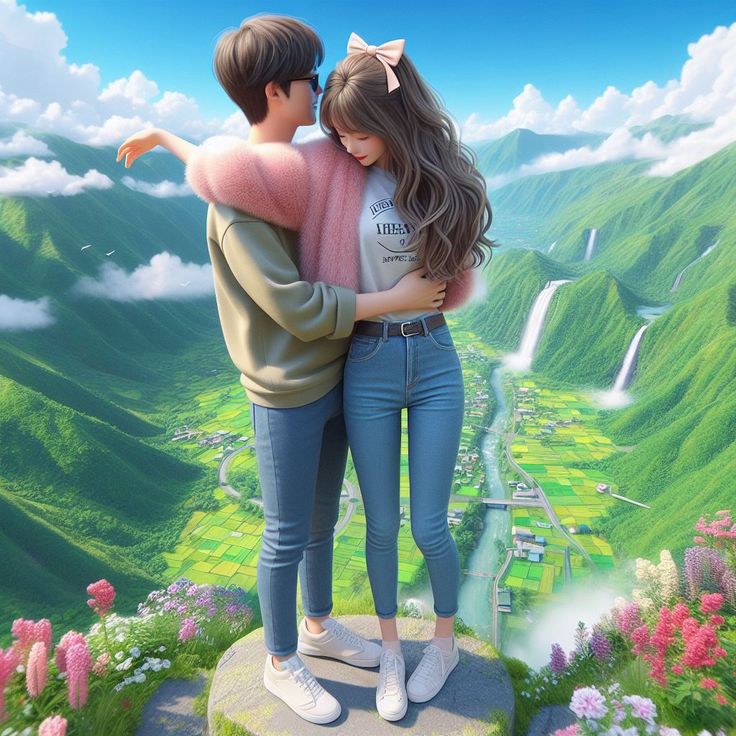 cute dp for instagram cartoon couples