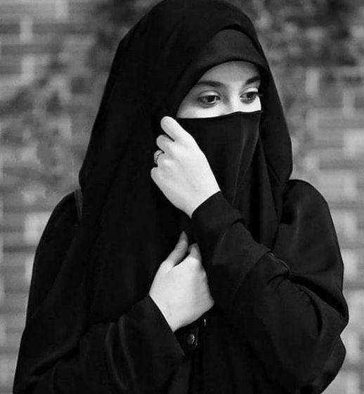 cute dp of muslim girls hidden face for instagram