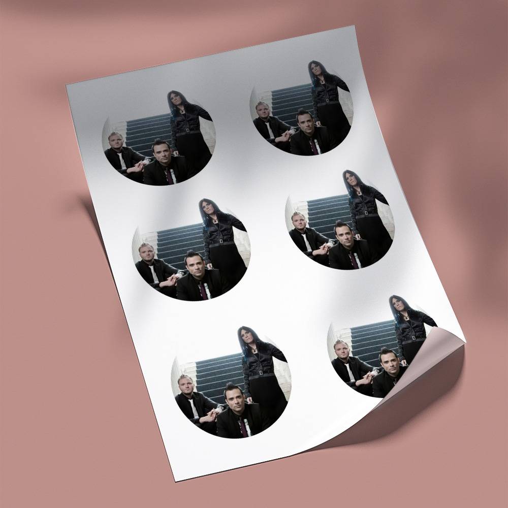 Skillet round stickers decorative stickers gift for fans | skilletmerch.com