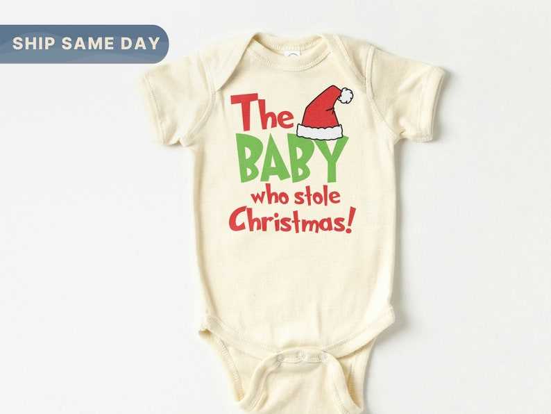 The Baby Who Stole Christmas Baby Onesie®, Retro The Baby Who