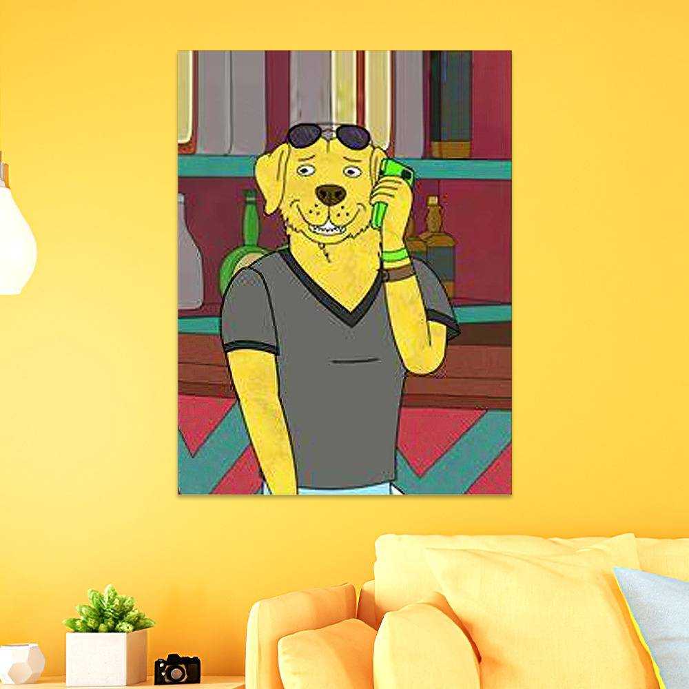 Bojack Horseman Poster Mr Peanutbutter Pop Art Wall Decor 