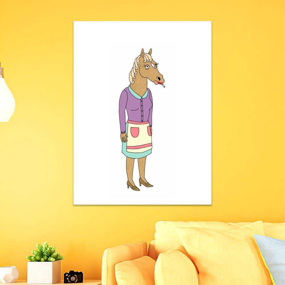 Bojack Horseman Merch Poster Art Wall Poster Sticky Poster Gift