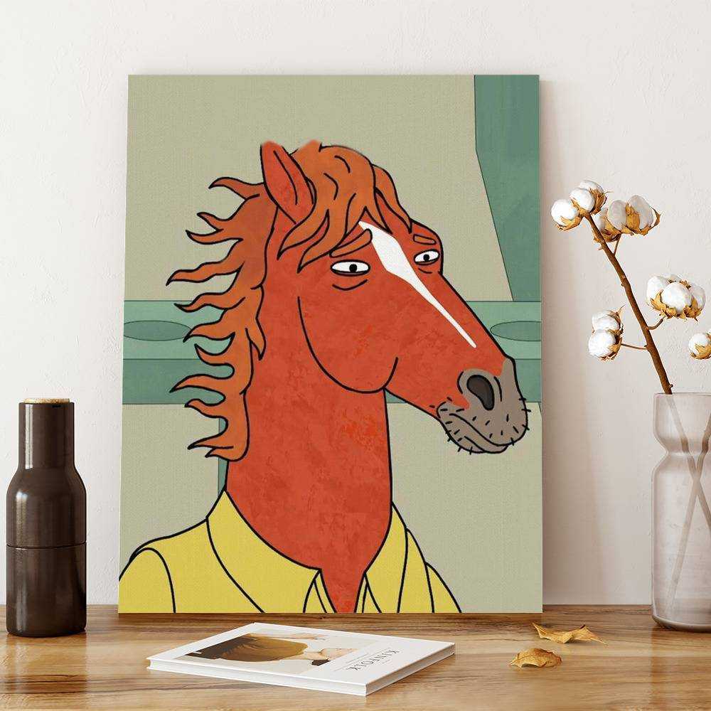 Bojack Horseman Poster Mr Peanutbutter Pop Art Wall Decor 