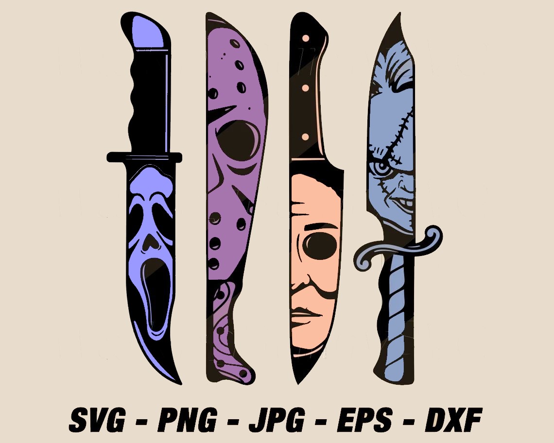 Michael Myers Knife Svg, Horror Characters Knive Svg Png