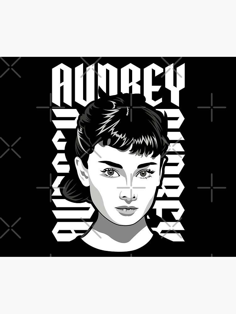 Black And White Tapestry Highest Quality Audrey Hepburn Aesthetic Tapestry#3