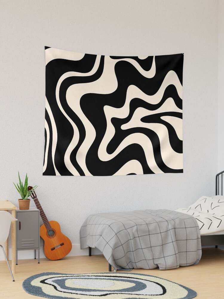 Black And White Abstract Tapestry Highest Quality Boutique