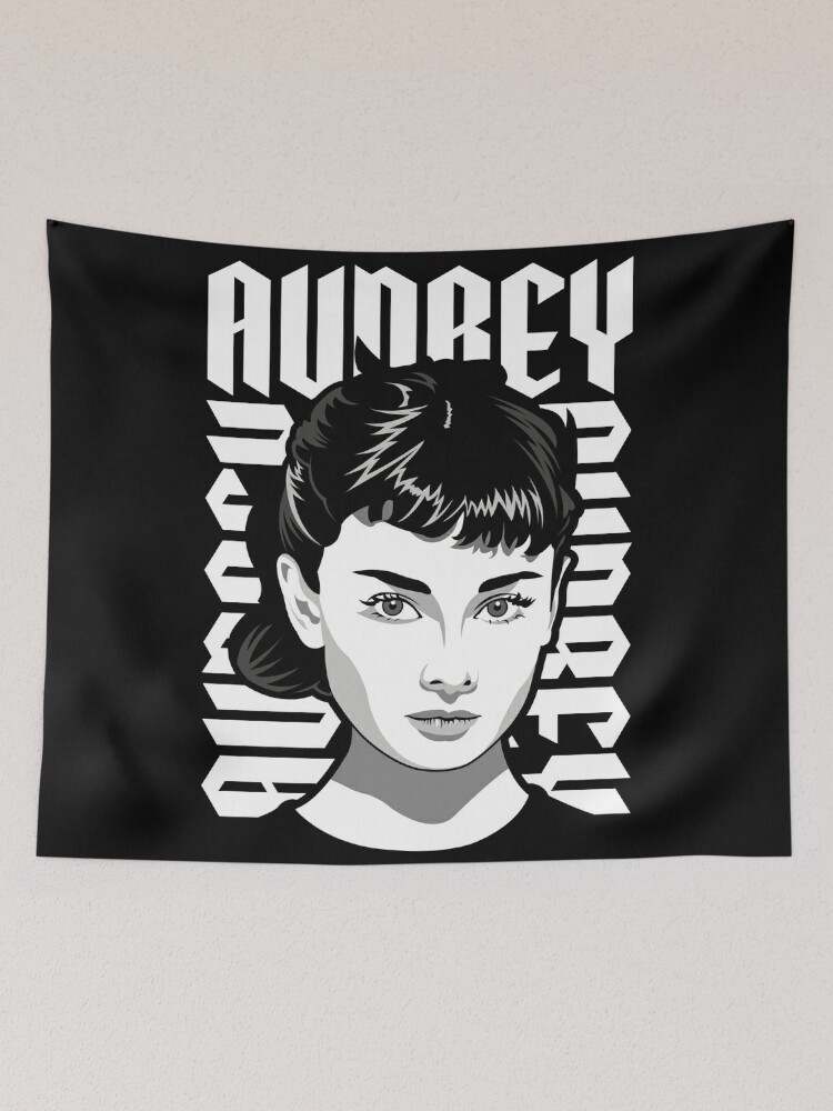 Black And White Tapestry Highest Quality Audrey Hepburn Aesthetic Tapestry#2