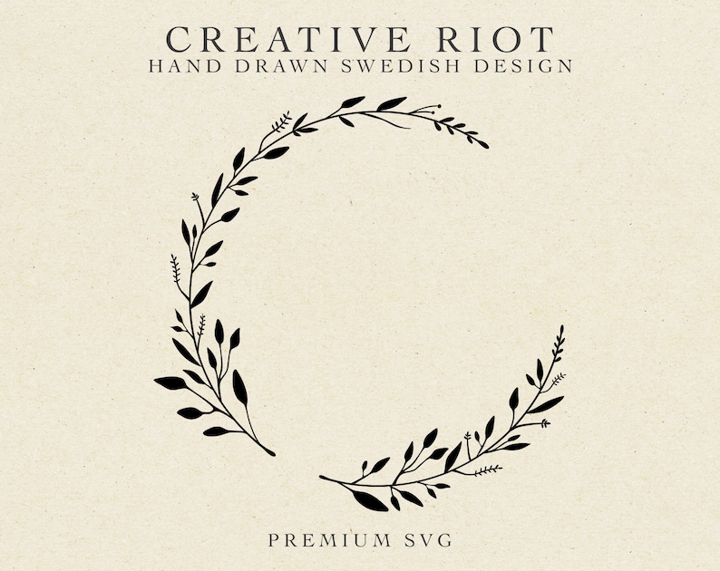 Half Leaf Wreath Svg, LAUREL WREATH SVG - Commercial Use Svg - Laurel