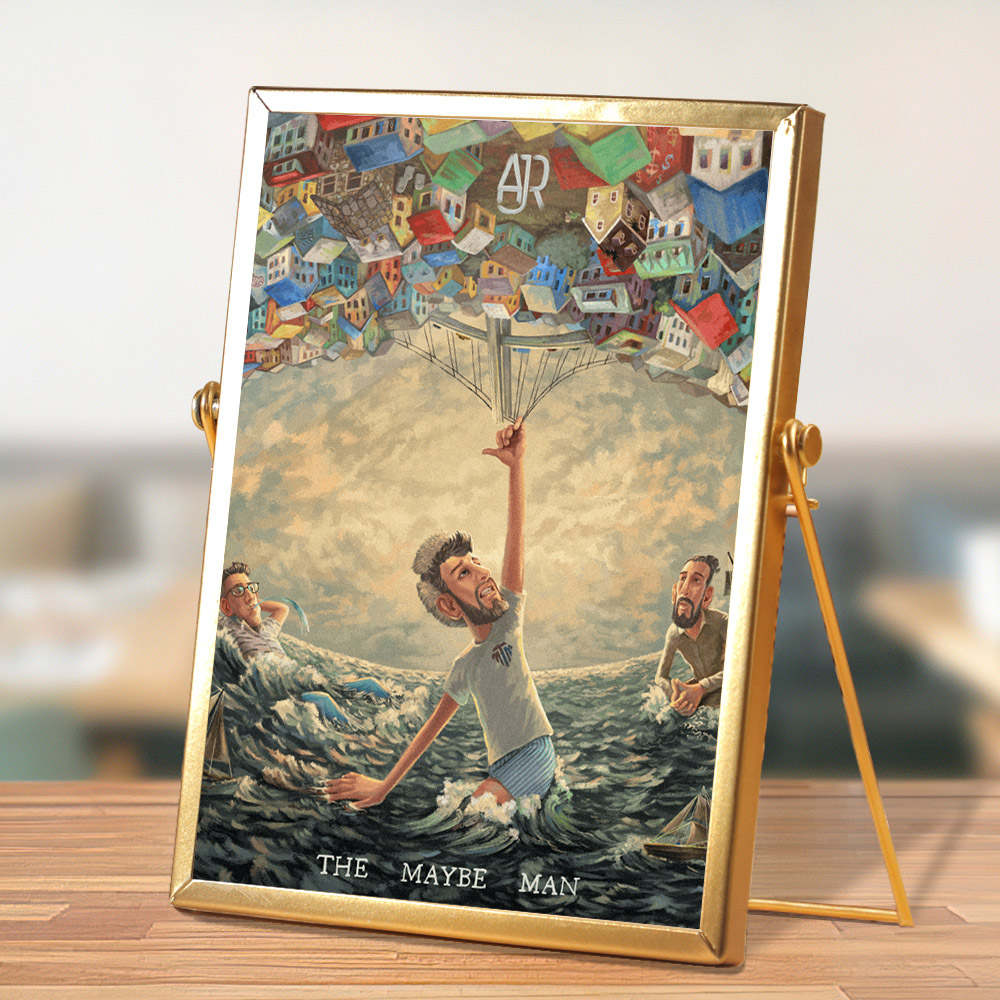 AJR Plaque Classic Celebrity Plaque The Maybe Man by AJR Plaque with Golden Frame