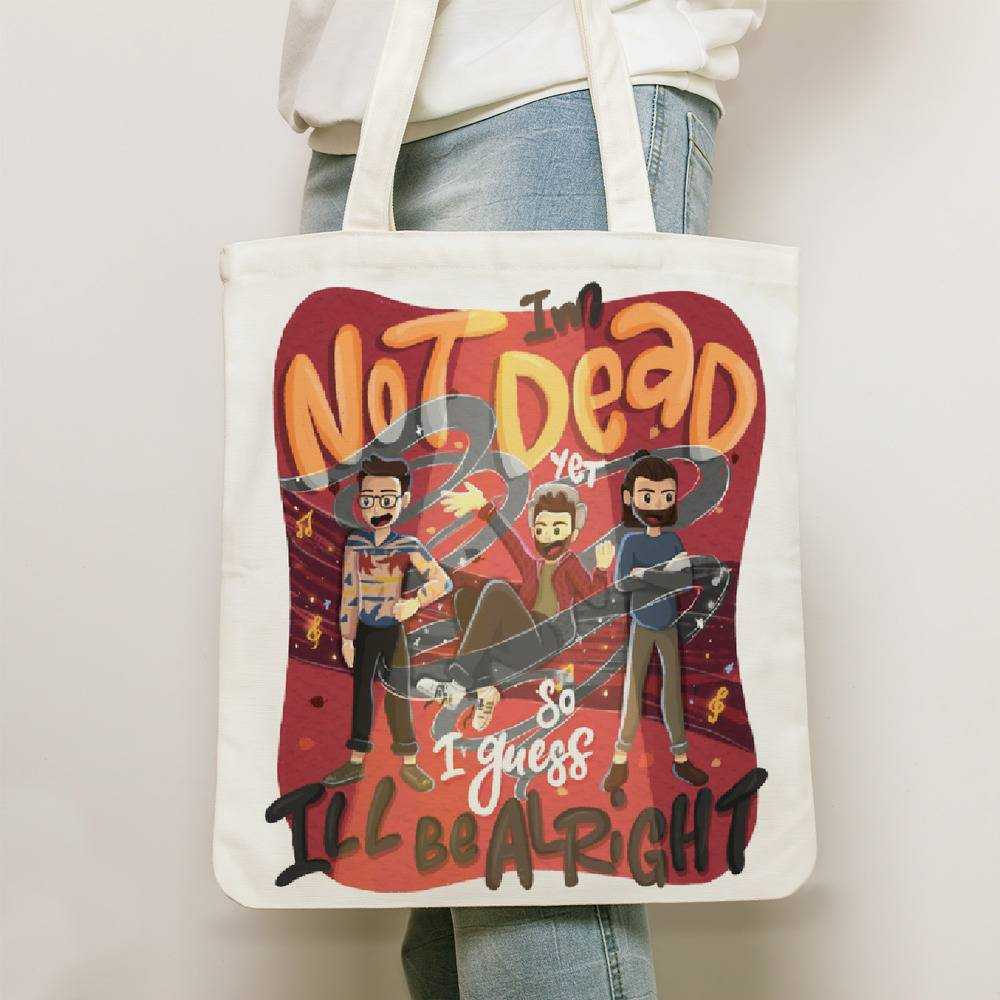 Ajr Totebag Classic Celebrity Totebag I'm Not Dead Yet Totebag