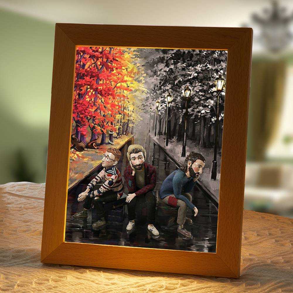 Ajr Lamp Classic Celebrity Night Light OK Orchestra Essential by Ajr Lamp with Wooden Frame