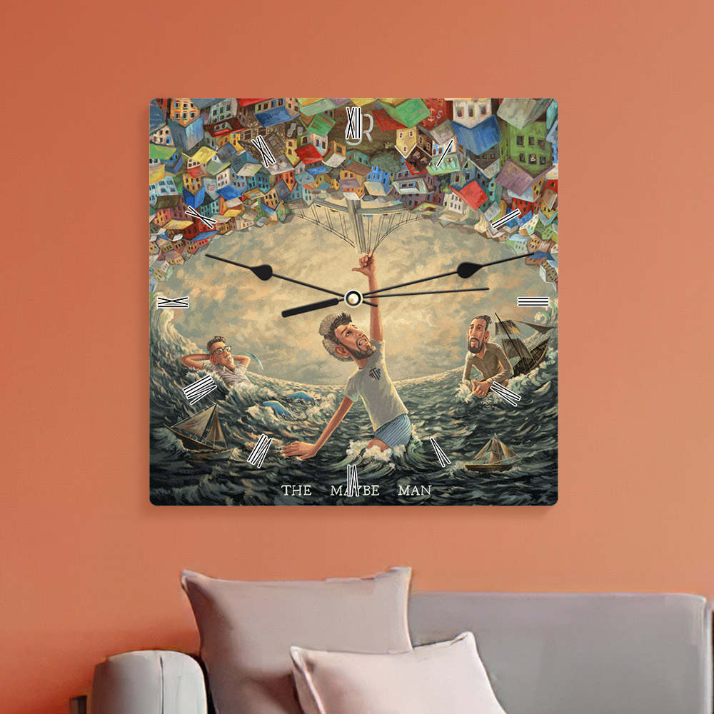 AJR Square Wall Clock Home Decor Wall Clock Gifts for AJR Fans The Maybe Man Wall Clock