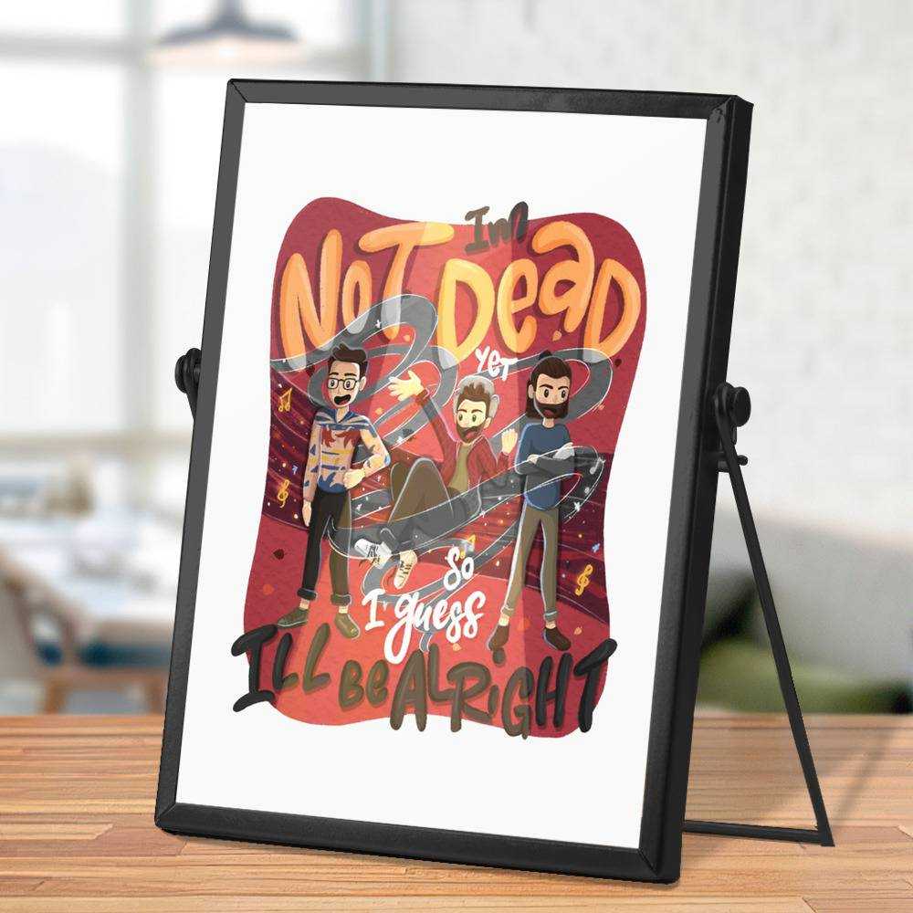 Ajr Plaque Classic Celebrity Plaque I'm Not Dead Yet by Ajr Plaque with Black Frame