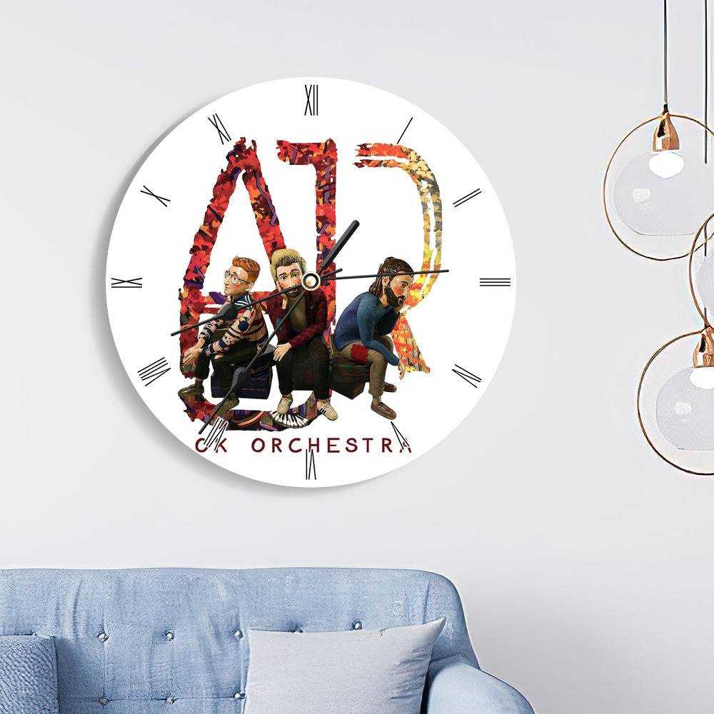 Ajr Round Wall Clock Home Decor Wall Clock Gifts for Ajr Fans OK Orchestra Wall Clock