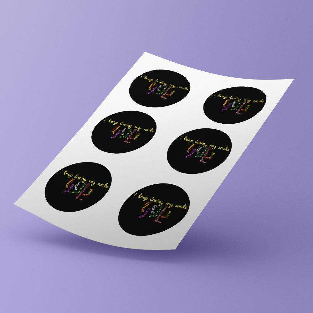 Ajr round stickers decorative stickers gift for fans I Keep Losing My Socks