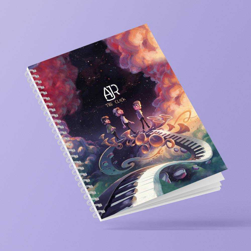 Ajr Spiral Bound Notebook Journal Diary Gift for Fans The Click Tour Notebook