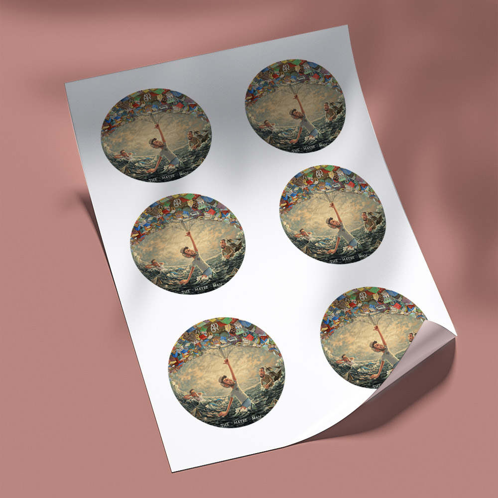 AJR round stickers decorative stickers gift for fans The Maybe Man