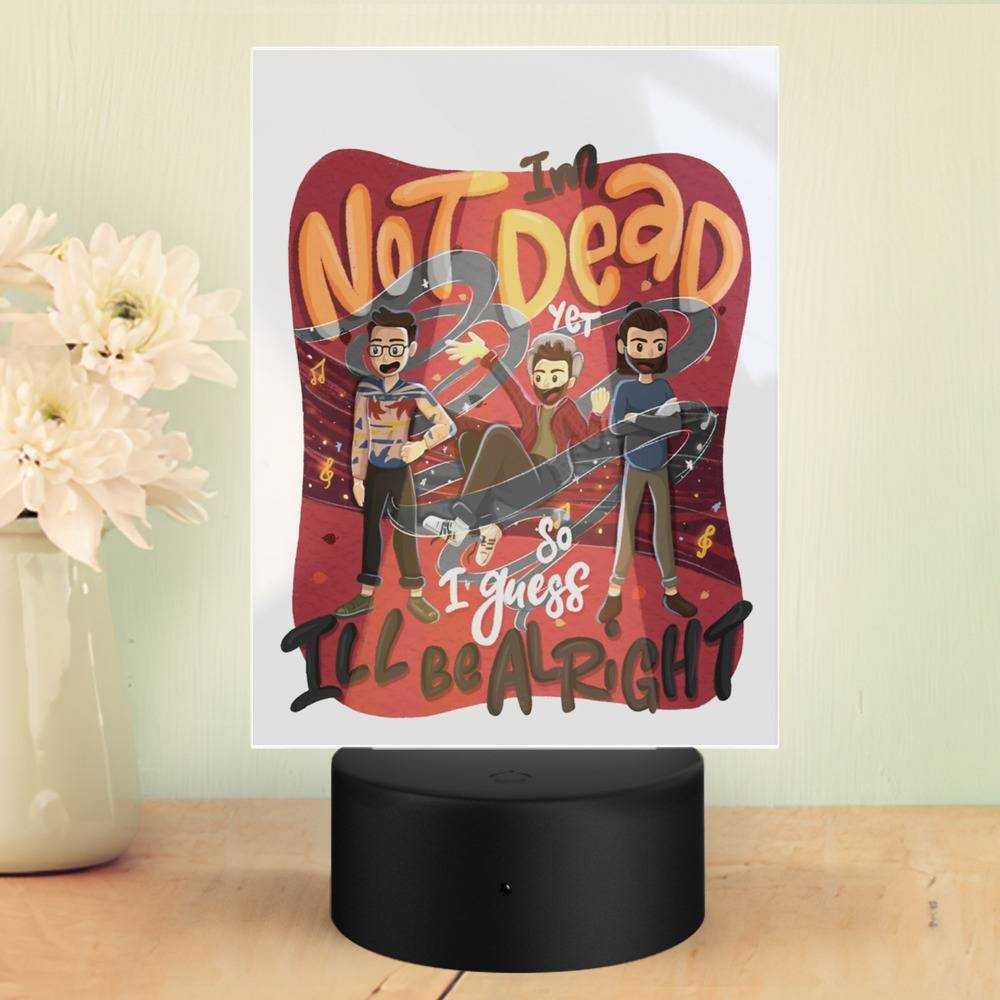 Ajr Lamp Classic Celebrity Night Light I'm Not Dead Yet by Ajr Lamp with Plastic Base