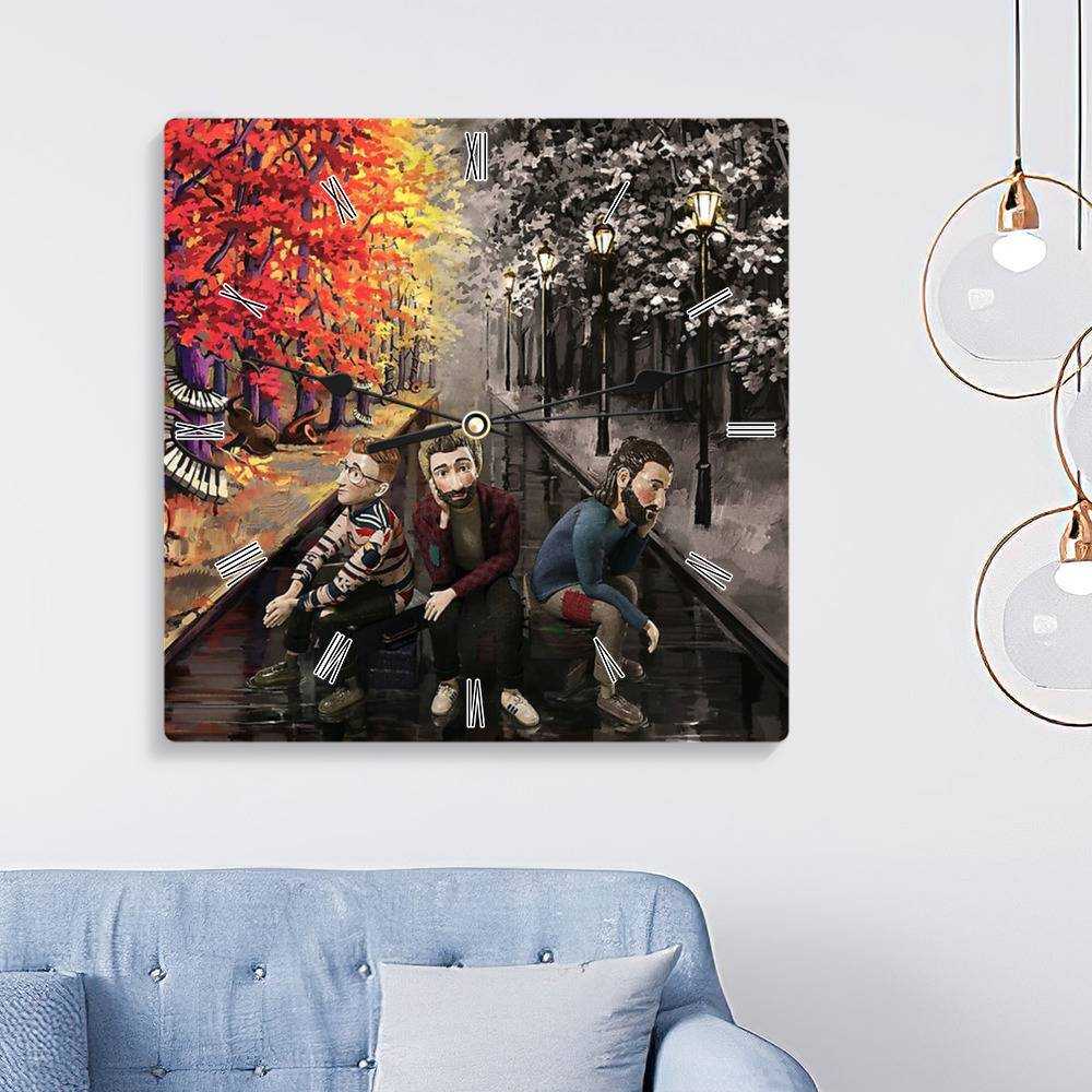 Ajr Square Wall Clock Home Decor Wall Clock Gifts for Ajr Fans OK Orchestra Essential Wall Clock