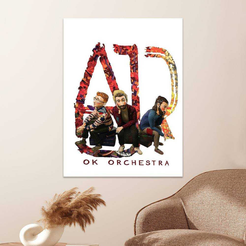 Ajr Merch Poster Art Wall Poster Sticky Poster Gift for Fans OK Orchestra Poster