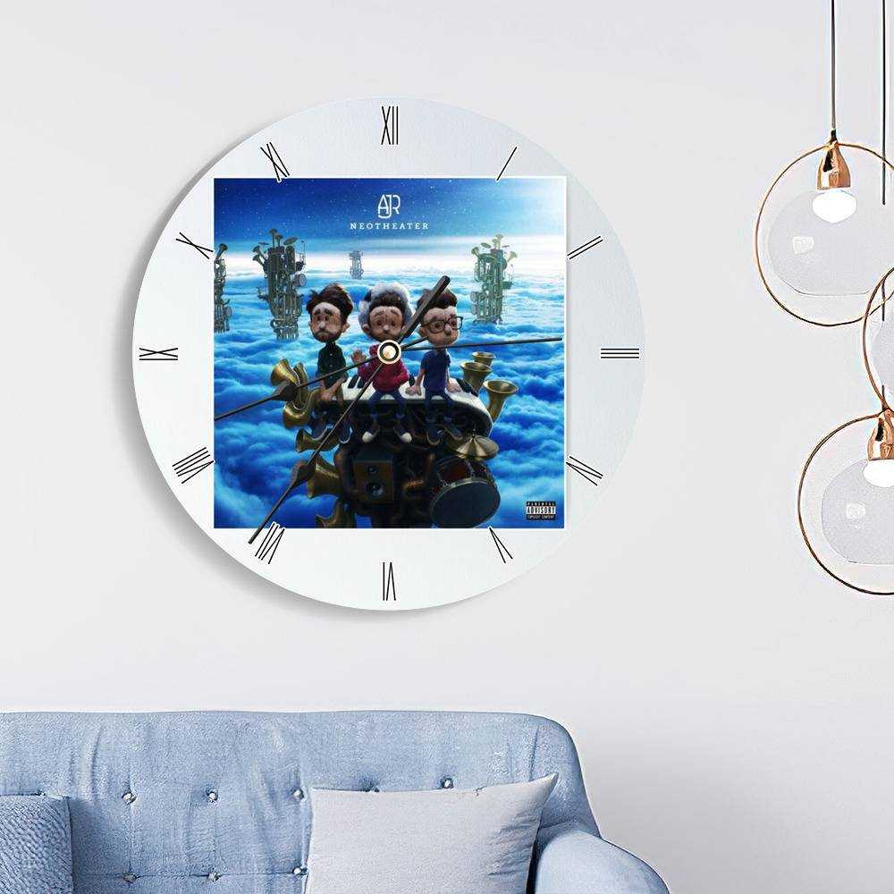 Ajr Round Wall Clock Home Decor Wall Clock Gifts for Ajr Fans Neotheater Wall Clock