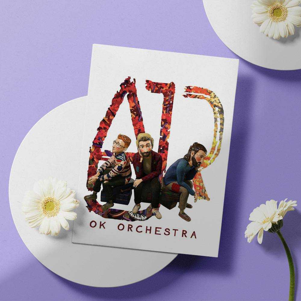 Ajr Greeting Card Classic Celebrity Greeting Card OK Orchestra by Ajr Greeting Card