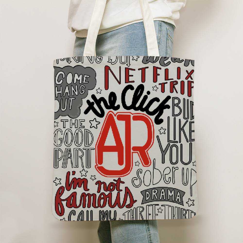 Ajr Totebag Classic Celebrity Totebag The Click With Background Totebag