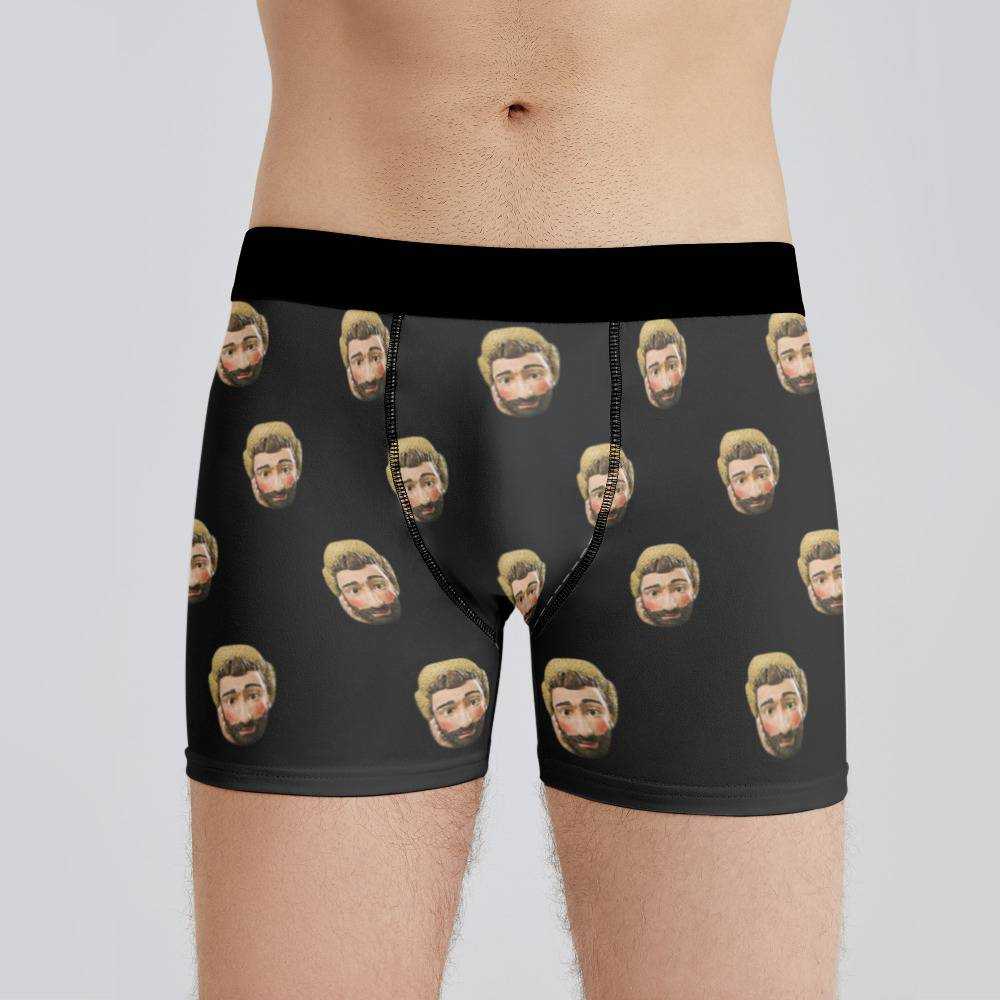 Ajr Boxers Custom Photo Boxers Men's Underwear Plain Black Boxers