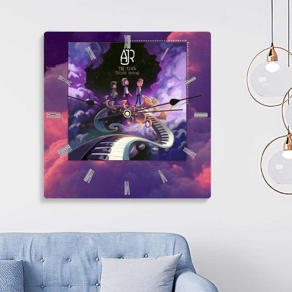 Ajr Square Wall Clock Home Decor Wall Clock Gifts for Ajr Fans The Click Deluxe Wall Clock