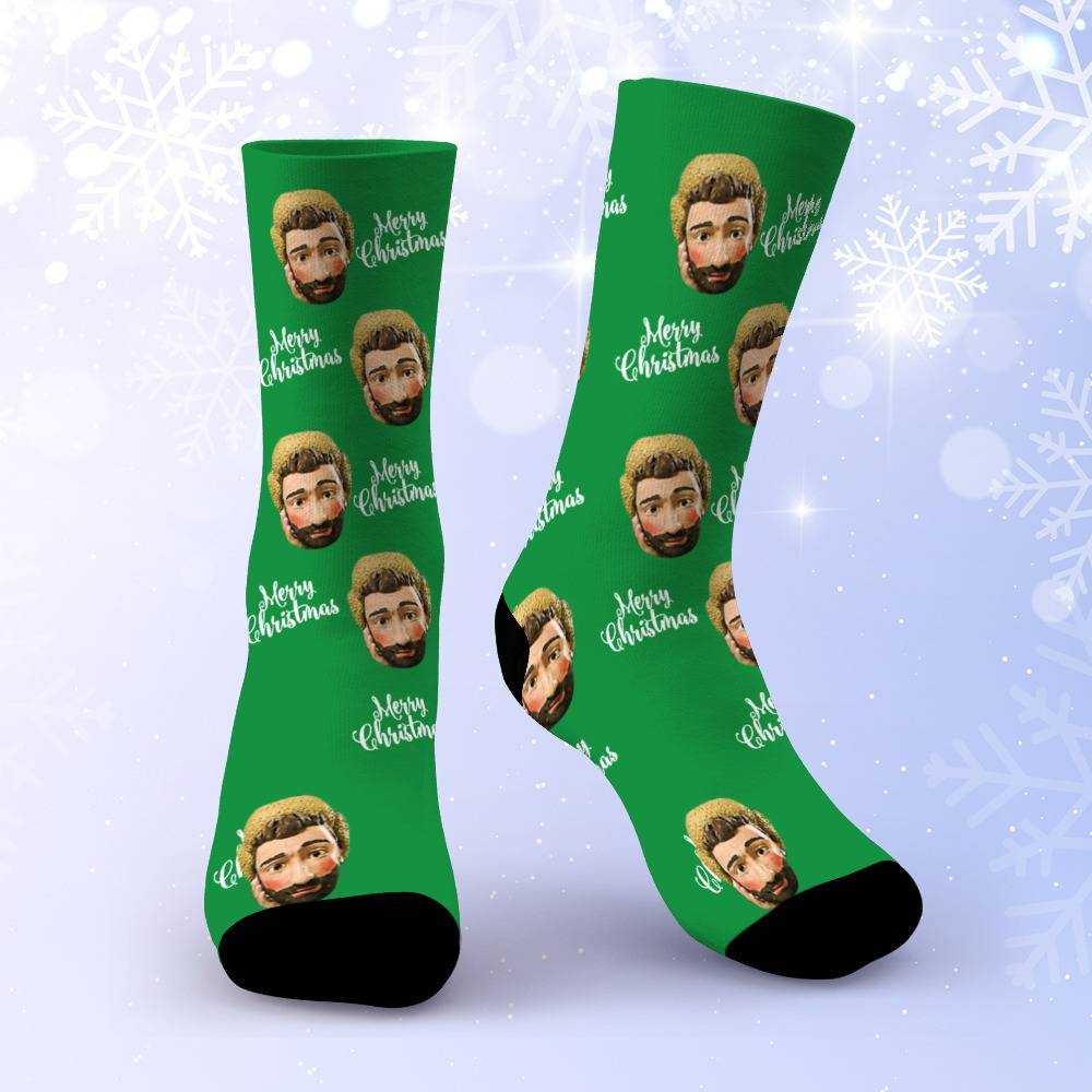 Ajr Socks Custom Photo Socks Christmas Socks Merry Christmas Gift