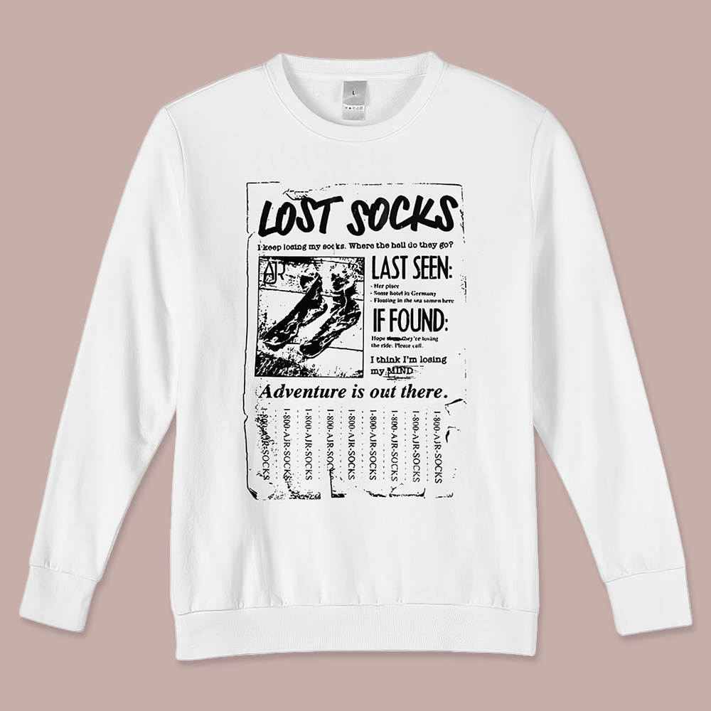 Ajr Lost Socks Poster Sweatshirt