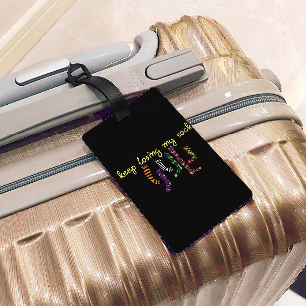 Ajr Luggage Tag Classic Celebrity Luggage Tag I Keep Losing My Socks by Ajr Luggage Tag