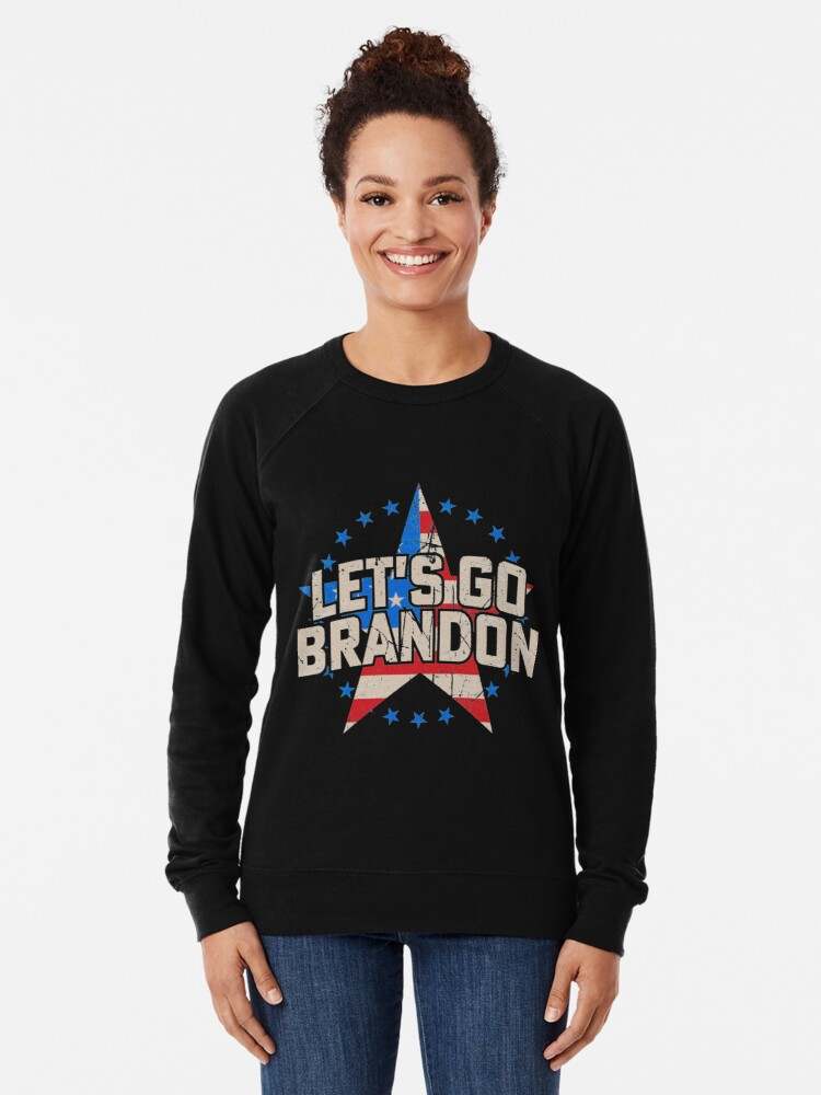 LETS GO BRANDON” graphic tee, pullover hoodie, tank, onesie, pullover  crewneck, and long sleeve tee by gbruins.