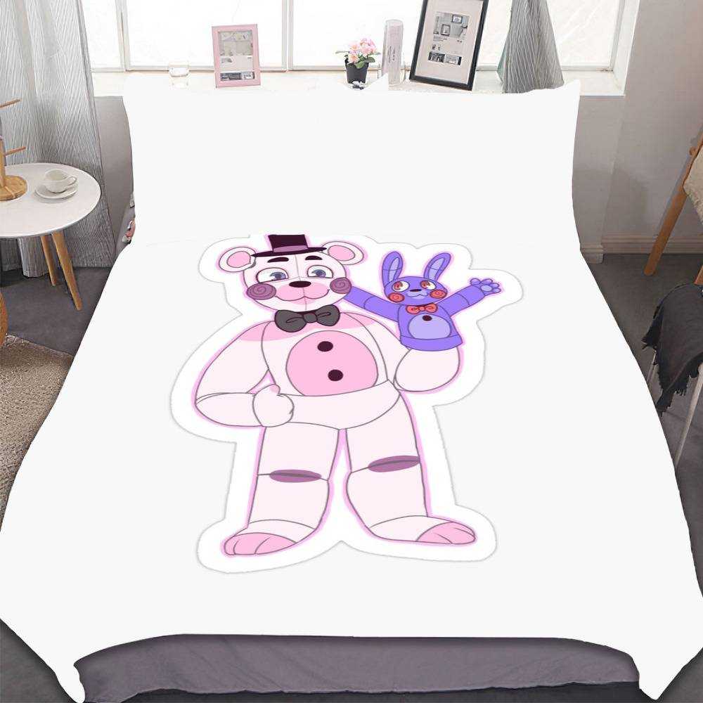 FNaF Bedding Set Quilt Set Cute Freddy Bed Set For Boys