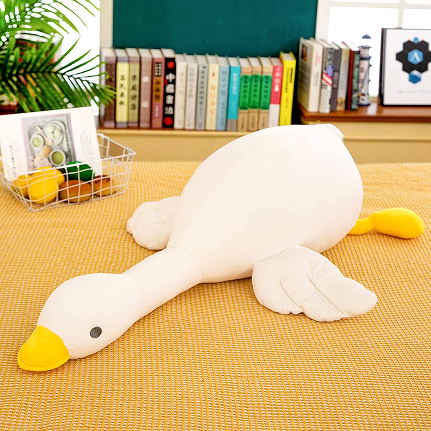Pillowfort Weighted Plush, Oversized White Goose Weighted Plush Cute