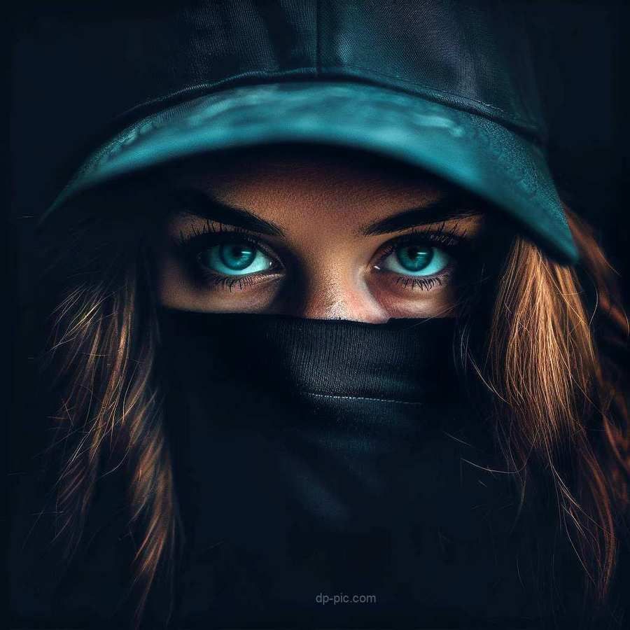 cool dp for girls hidden face