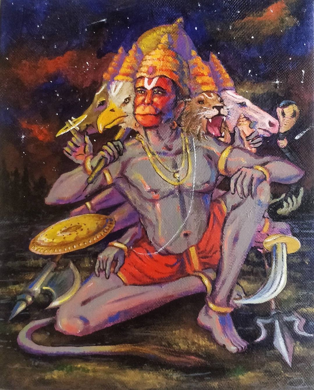 Hanuman Panchmukhi Photo Hd